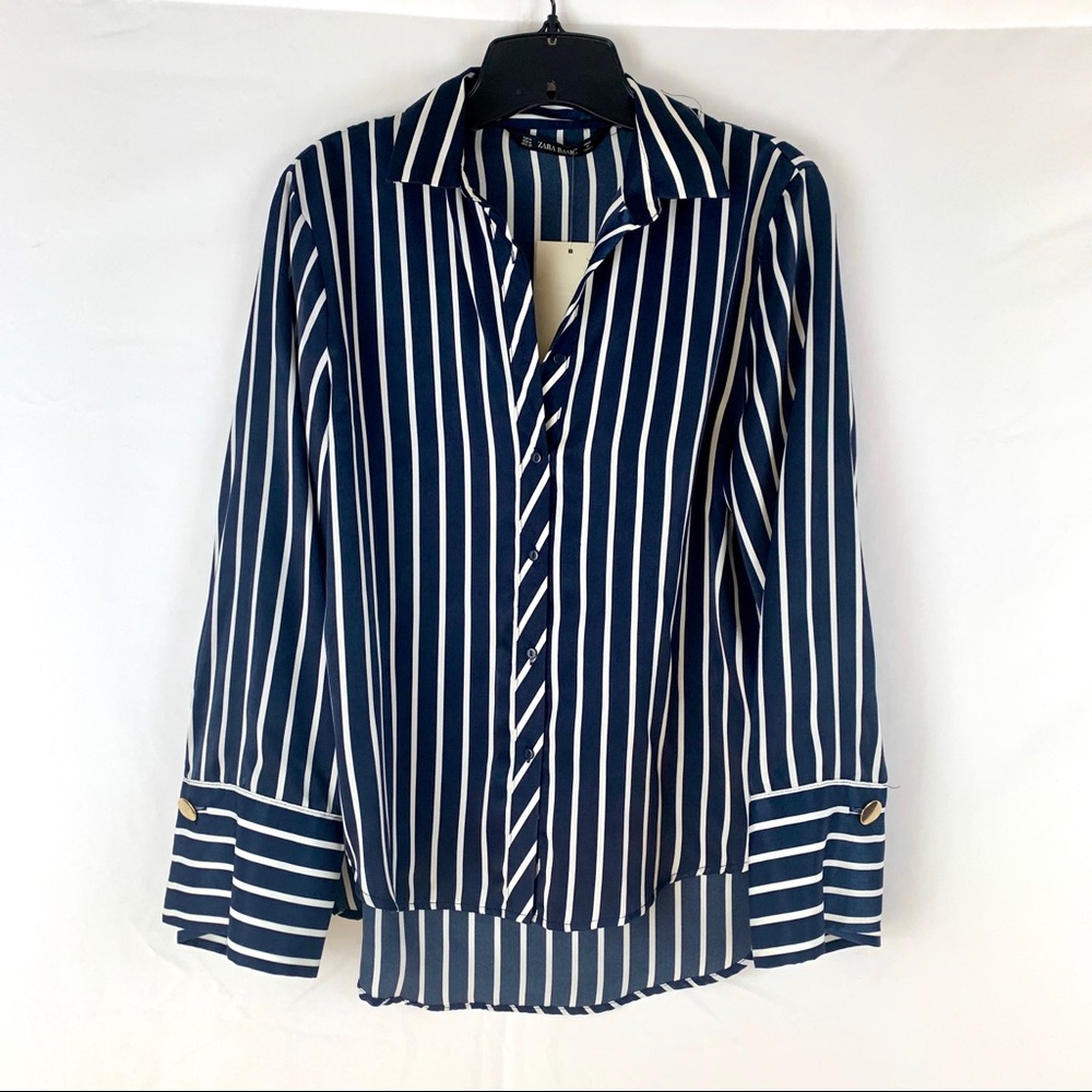 Zara striped button down shirt - Picture 3 of 8